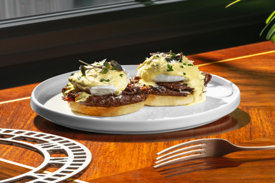 Savory Ribs Benedict